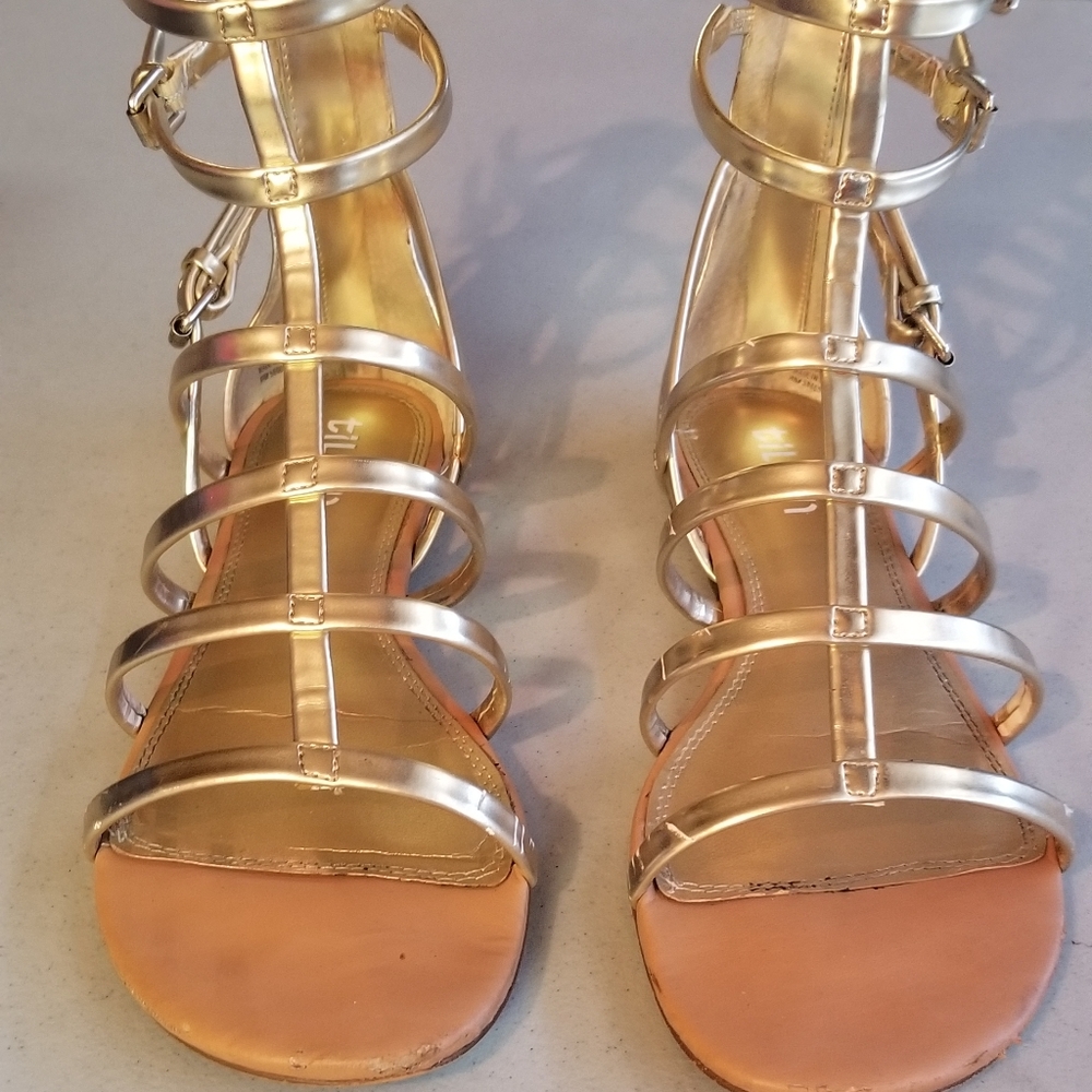 Gold Gladiator Sandals